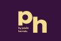 logotipo de la web de color amarillo sobre el fondo morado oscuro